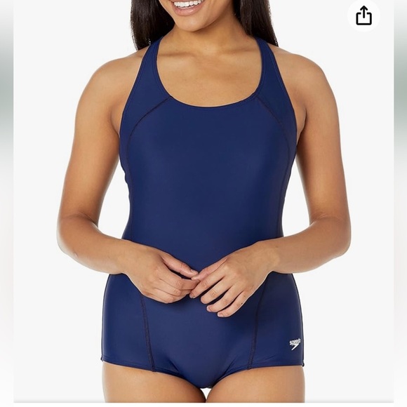 Speedo Swimsuit One Piece PowerFlex Princess Seam Ultraback Conservative Cut 8 - Picture 1 of 12